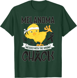 Skin Cancer Messed With The Wrong Chick Warriors Fighters T-Shirt - T-Shirt | Forest