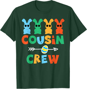 Cousin Crew Easter Bunnies Cute Rabbit Boys Kids Toddler T-Shirt - T-Shirt | Forest