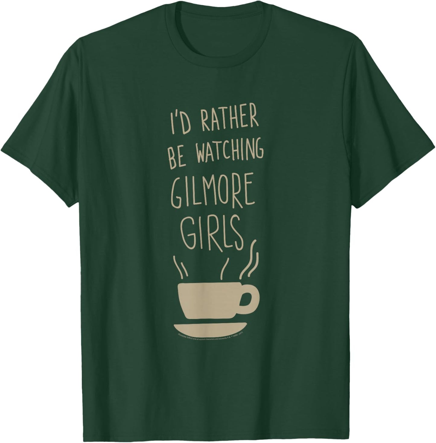 Gilmore Girls I'd Rather Be Watching Handwritten TV Show T-Shirt - T-Shirt | Forest