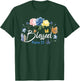 Christian Bible Verse Butterfly Rose Flower Blessed Psalm 23 T-Shirt - T-Shirt | Forest