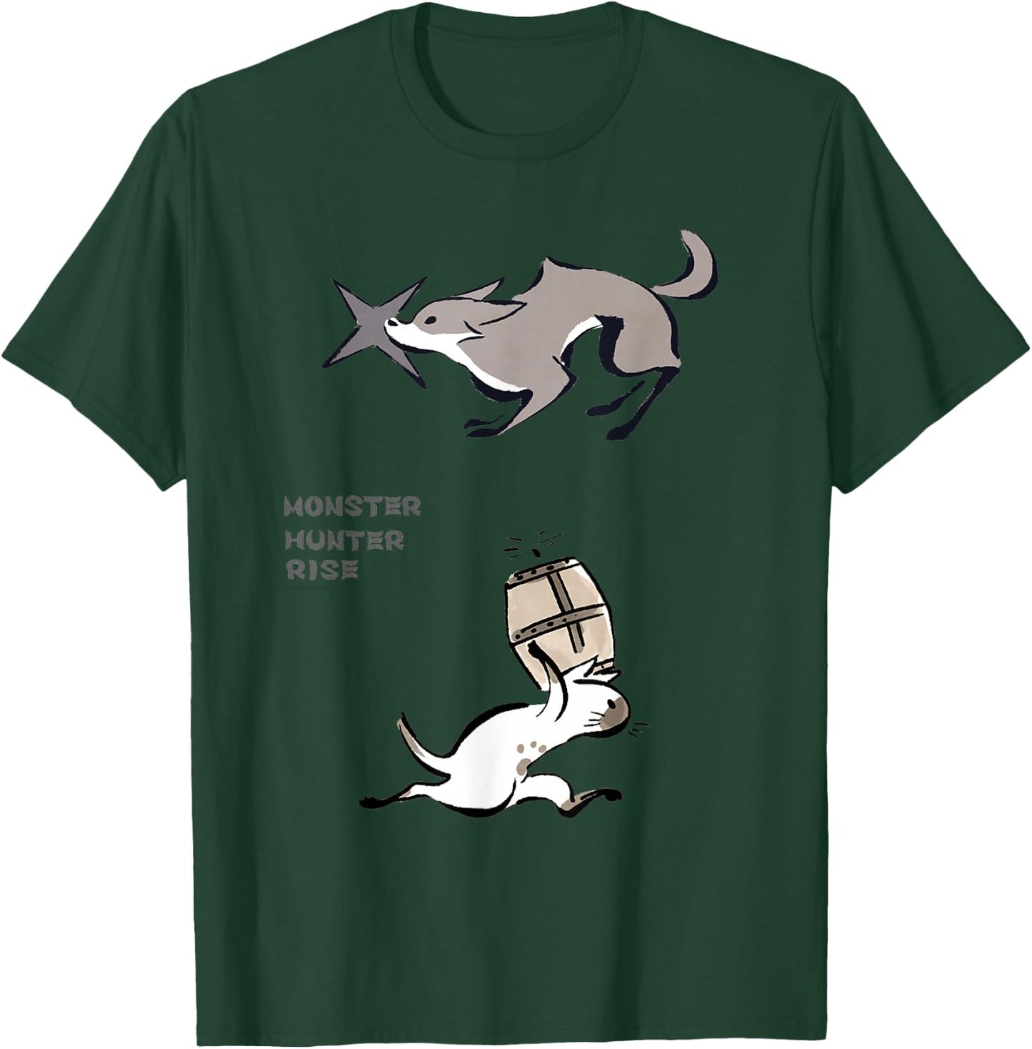 MONSTER HUNTER RISE Palico&Palamute T-Shirt - T-Shirt | Forest