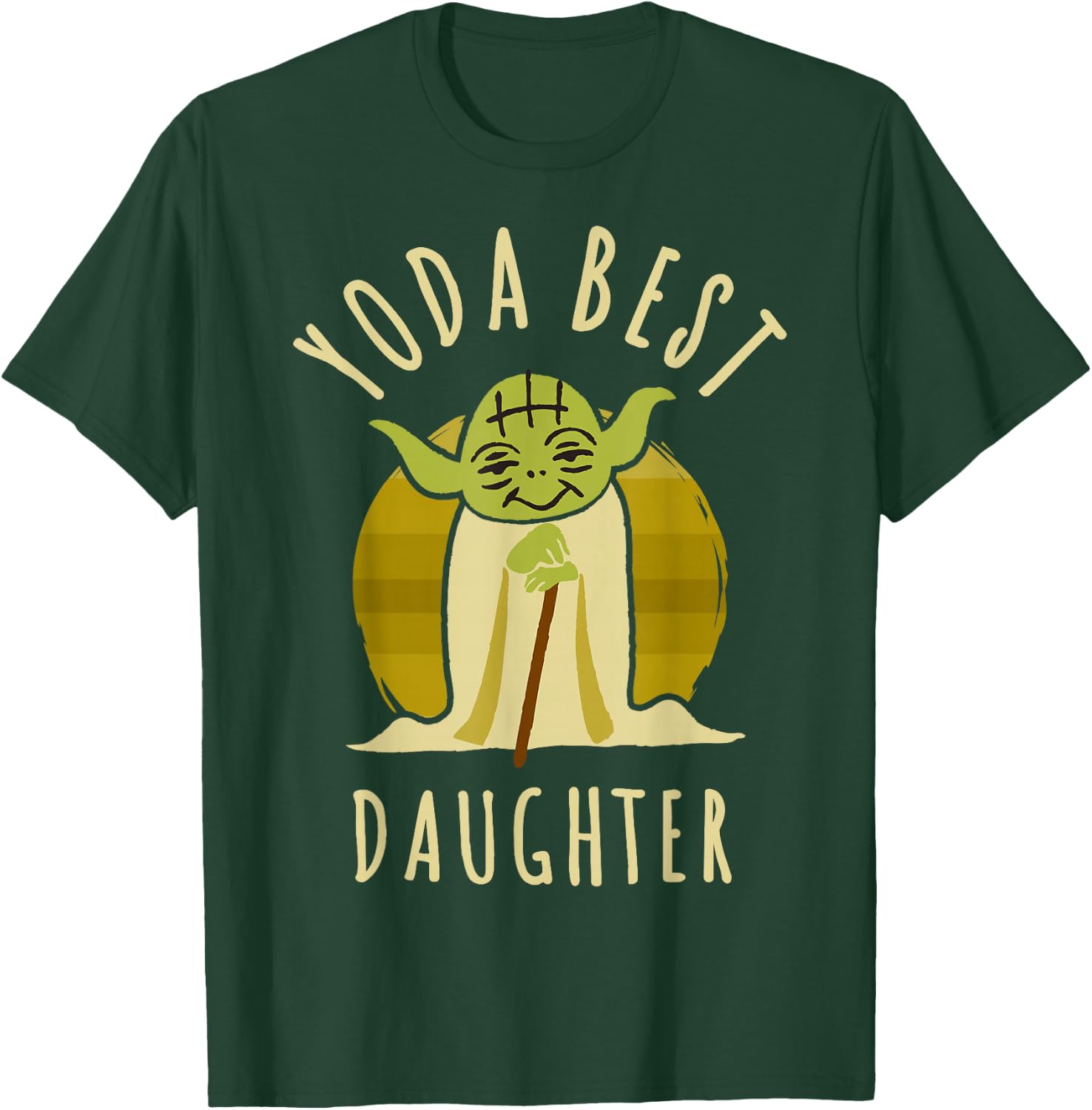 Star Wars Yoda Best Daughter Cartoon Yoda T-Shirt - T-Shirt | Forest
