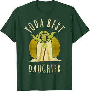 Star Wars Yoda Best Daughter Cartoon Yoda T-Shirt - T-Shirt | Forest