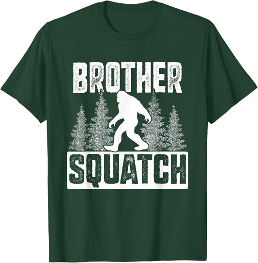 Squatchy Matching Family Bigfoot Shirts Brother Squatch T-Shirt - T-Shirt | Forest