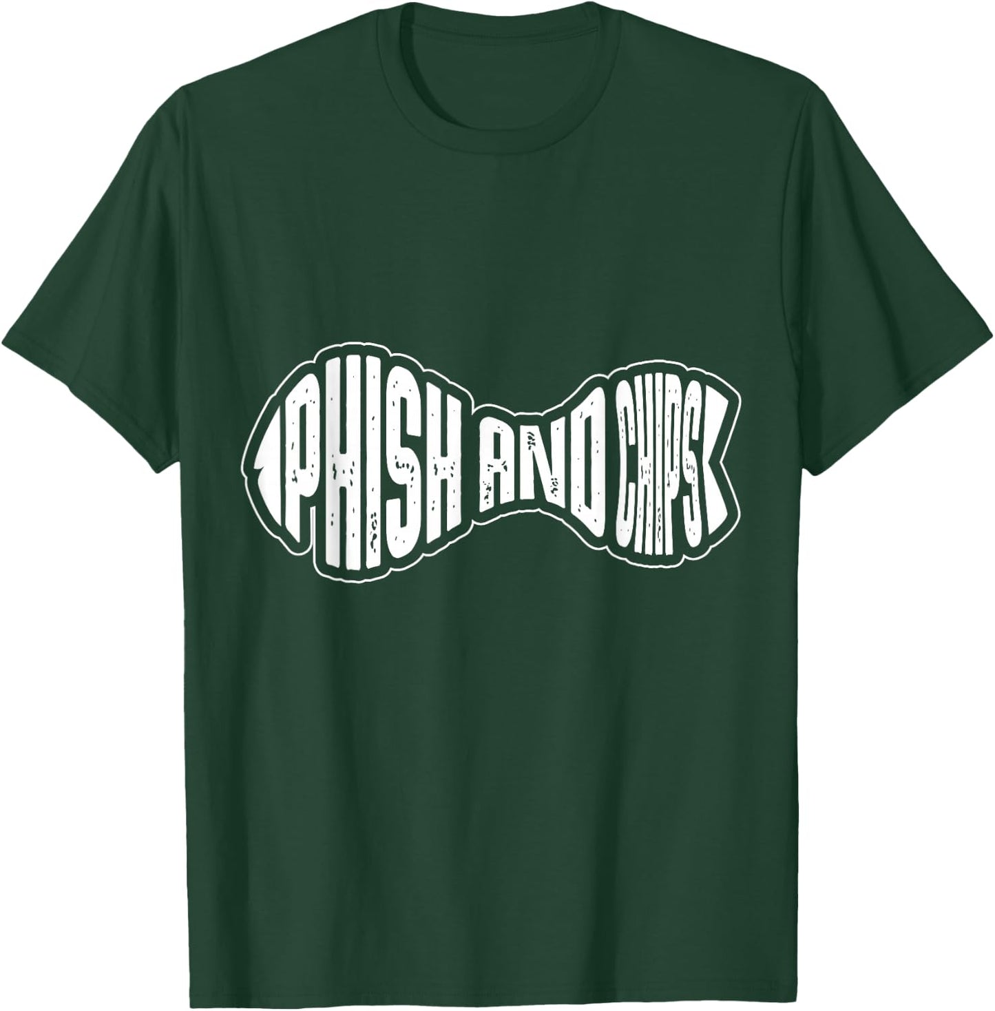 Funny Hacking Gifts for Hacker Phish and Chips, Hacker Black Small T-Shirt - T-Shirt | Forest
