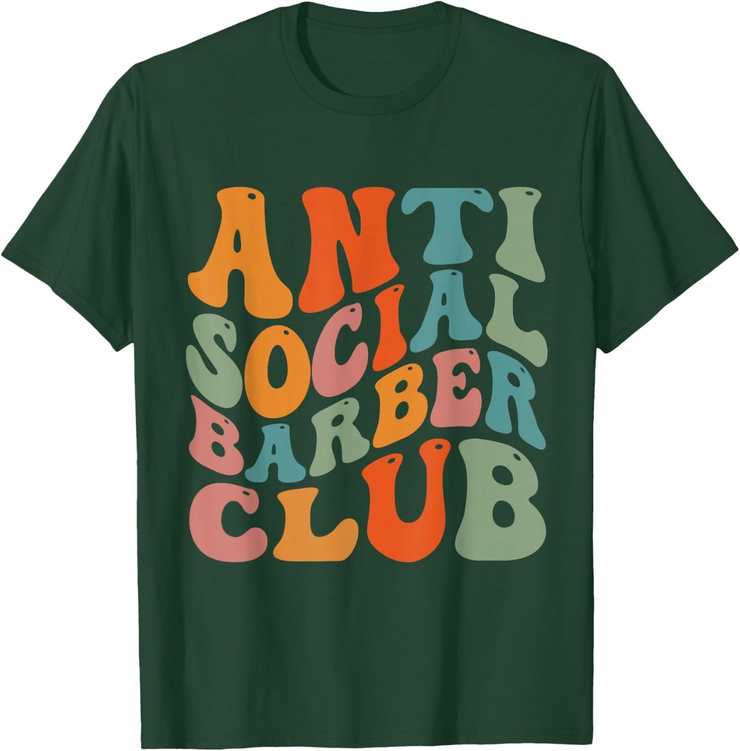 Anti Social Barber Club T-Shirt - T-Shirt | Forest
