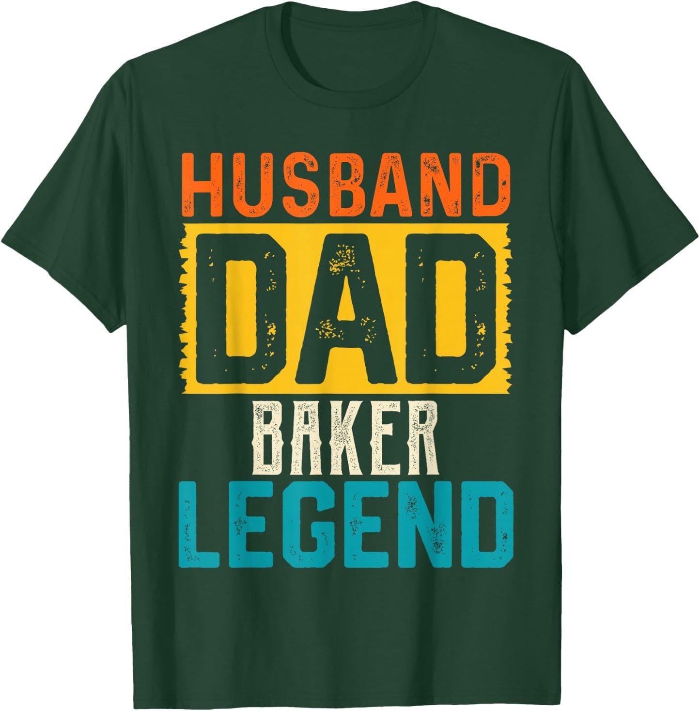 Husband Dad BAKER Legend Father's Day BAKERS T-Shirt - T-Shirt | Forest
