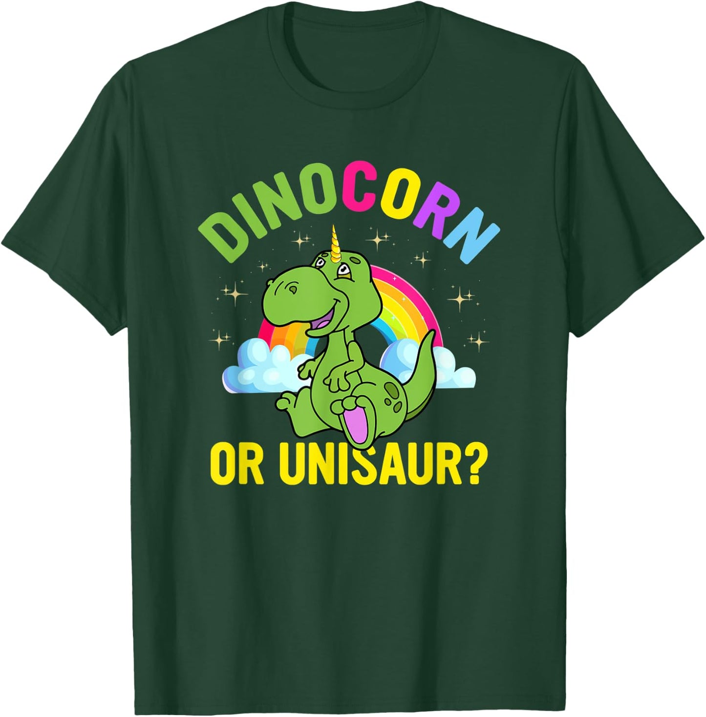 Dinosaur TRex Unicorn Funny Dino dinosaur Mama dad T-Shirt - T-Shirt | Forest