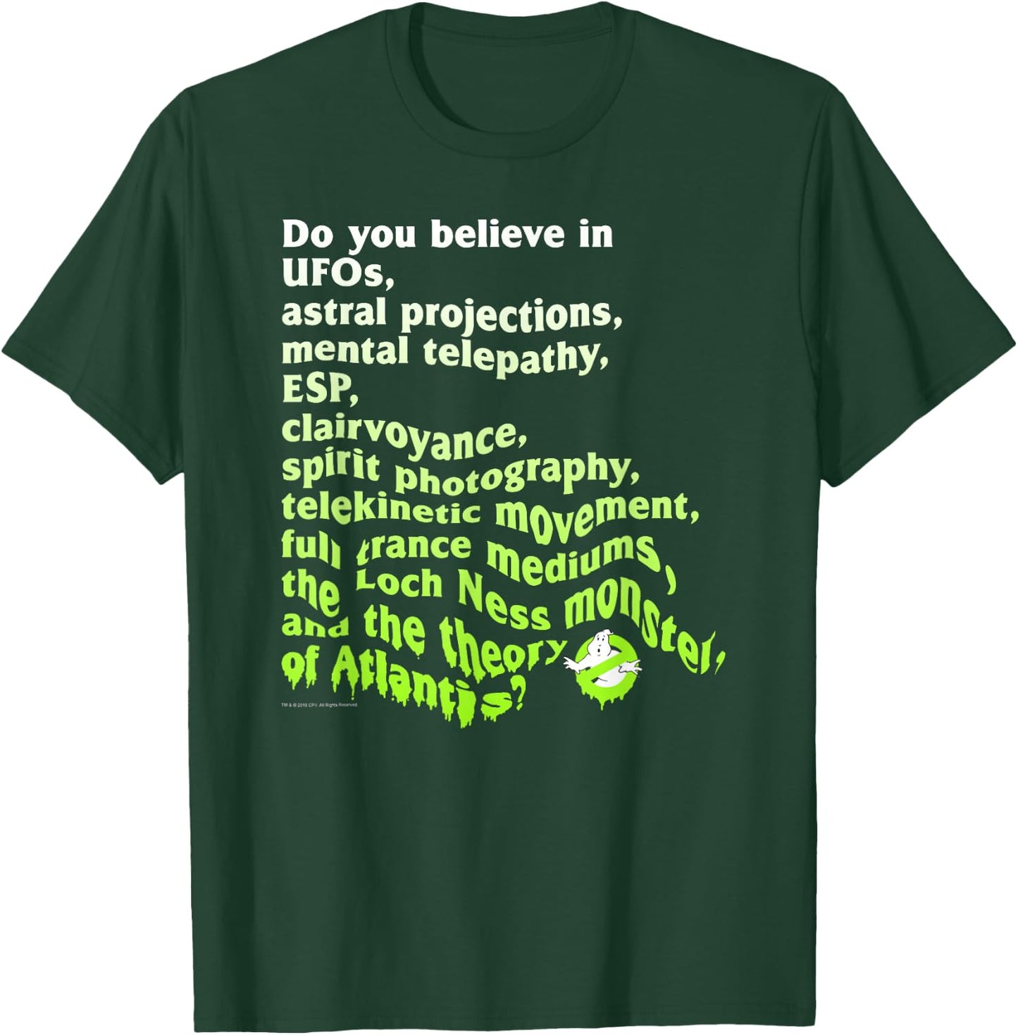 Ghostbusters Do You Believe In Funny Retro Movie T-Shirt - T-Shirt | Forest