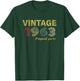 Vintage 1963 Cool 63 Year Old Bday Men Women 63rd Birthday T-Shirt - T-Shirt | Forest