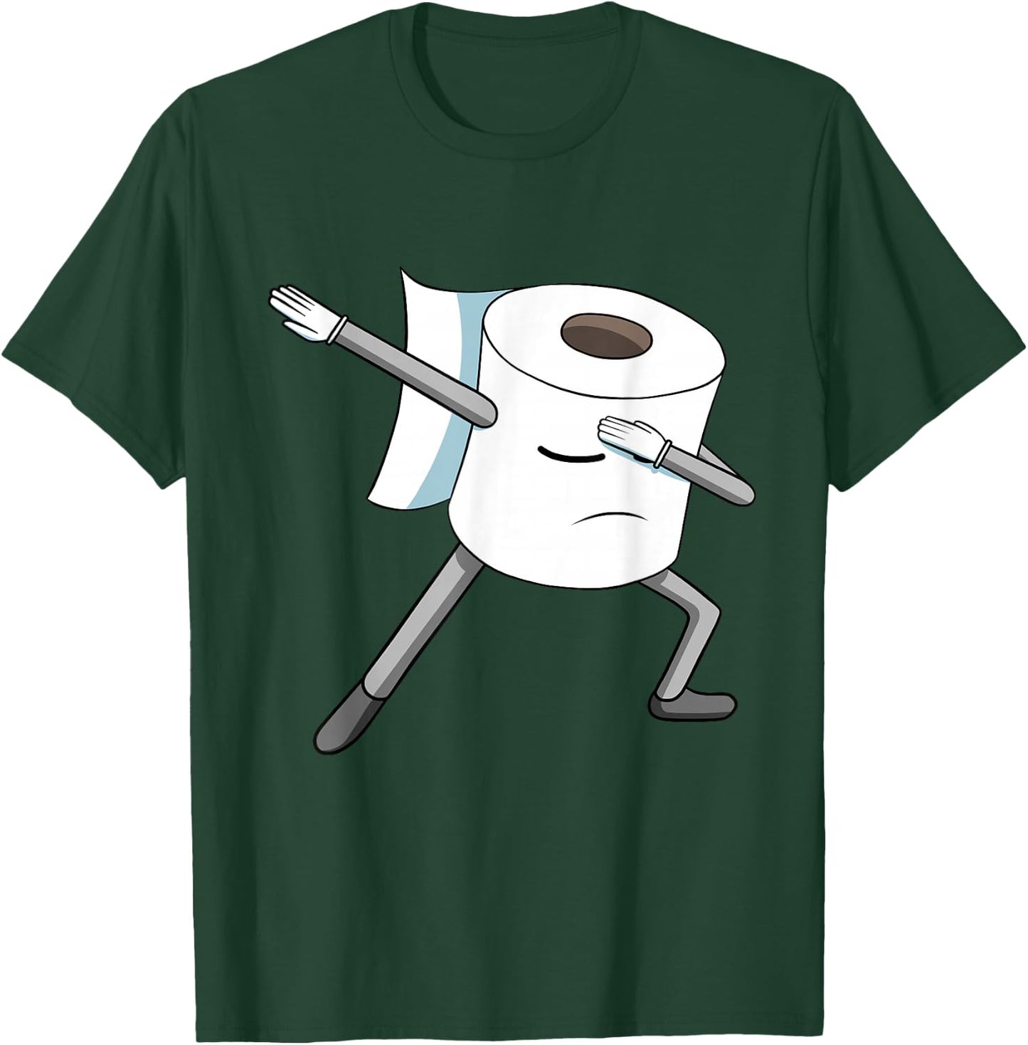 Dabbing Toilet Paper Roll T-Shirt - T-Shirt | Forest
