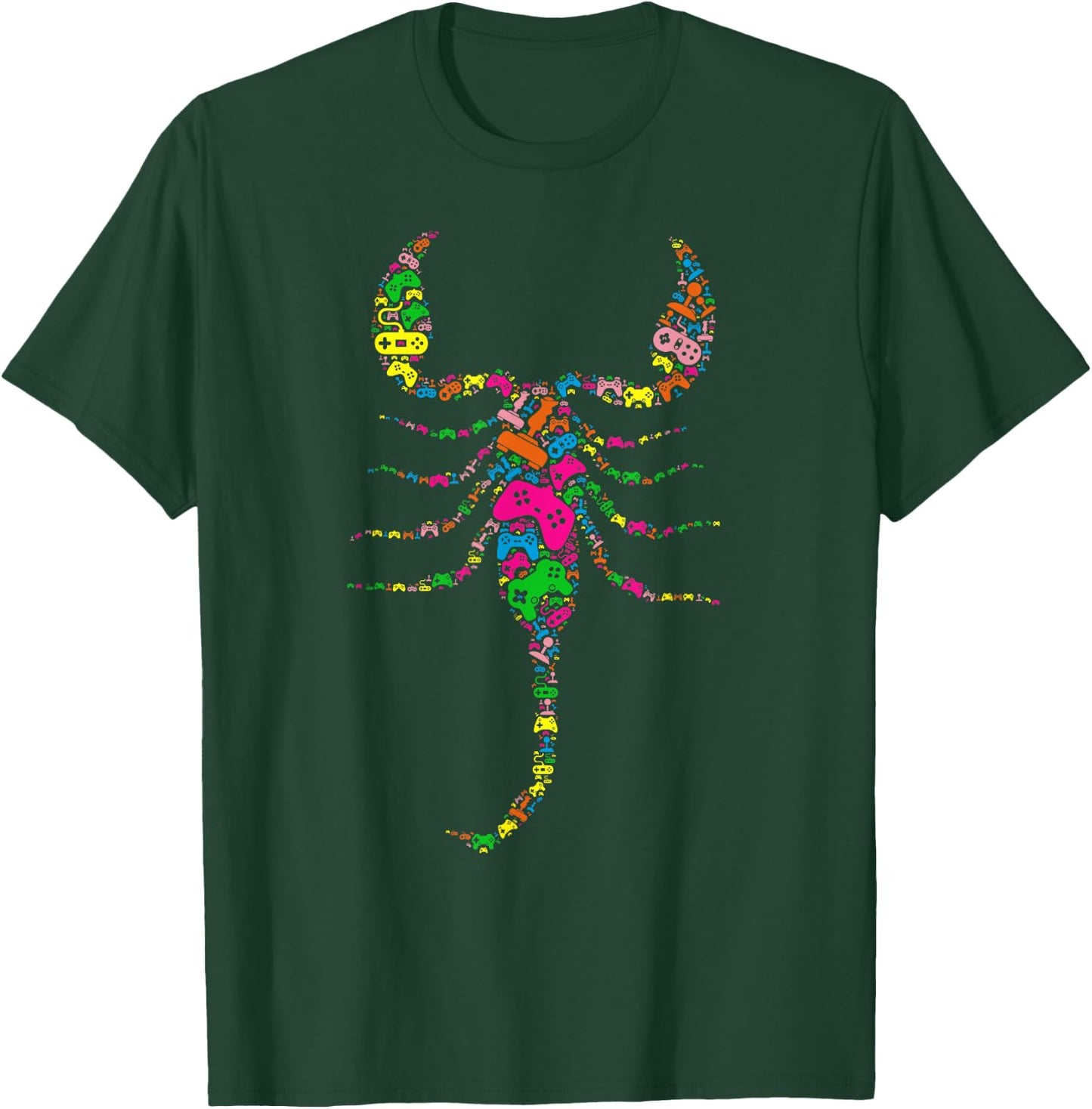 Funny Scorpion Controller for Boy & Girl Gamers - Video Game T-Shirt - T-Shirt | Forest