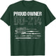 Patriotic Military Veteran Status Proud Owner DD-214 Shirt Men T-Shirt - T-Shirt | Forest