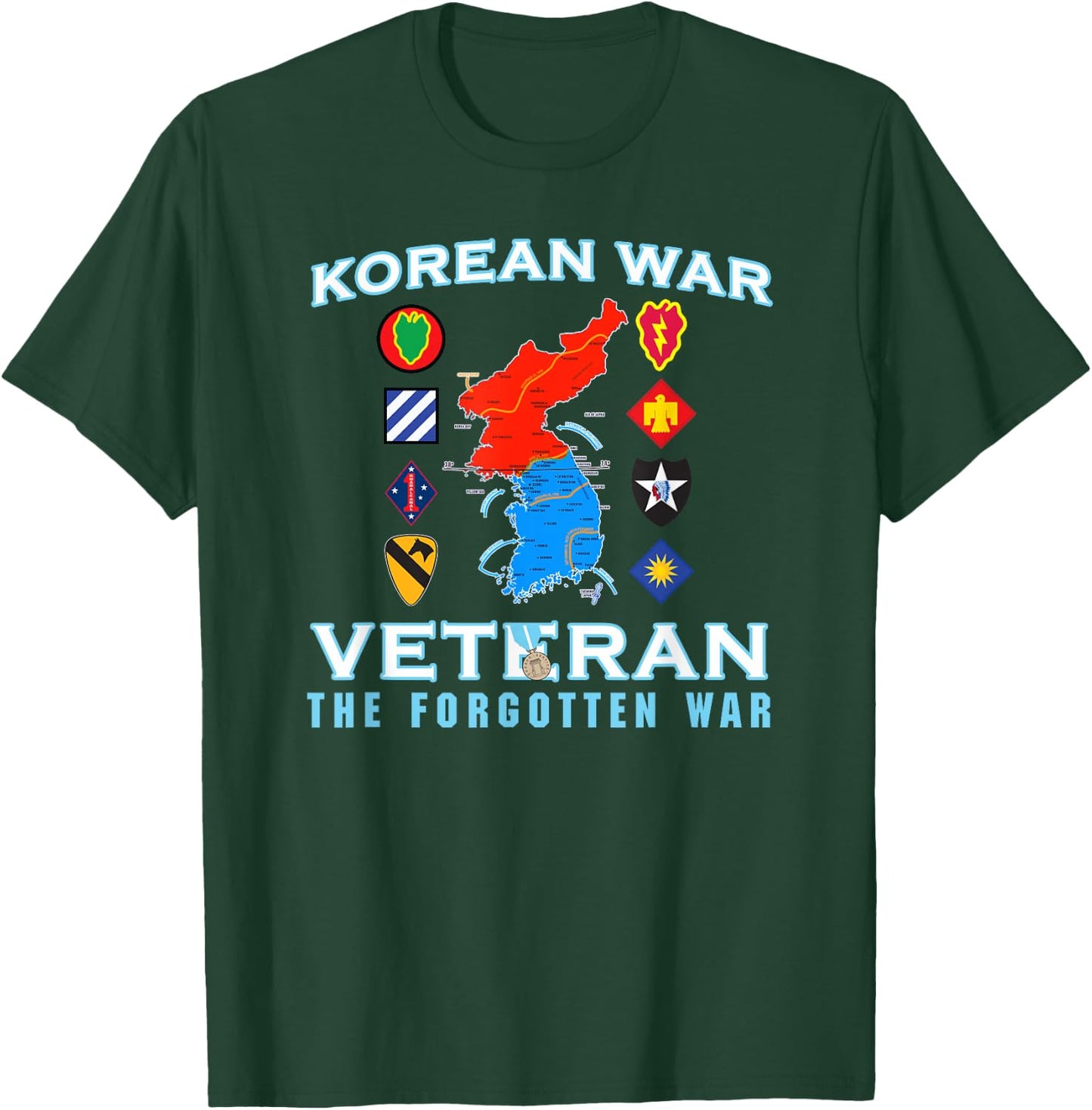 Korean War Veteran the Forgotten War T-Shirt - T-Shirt | Forest