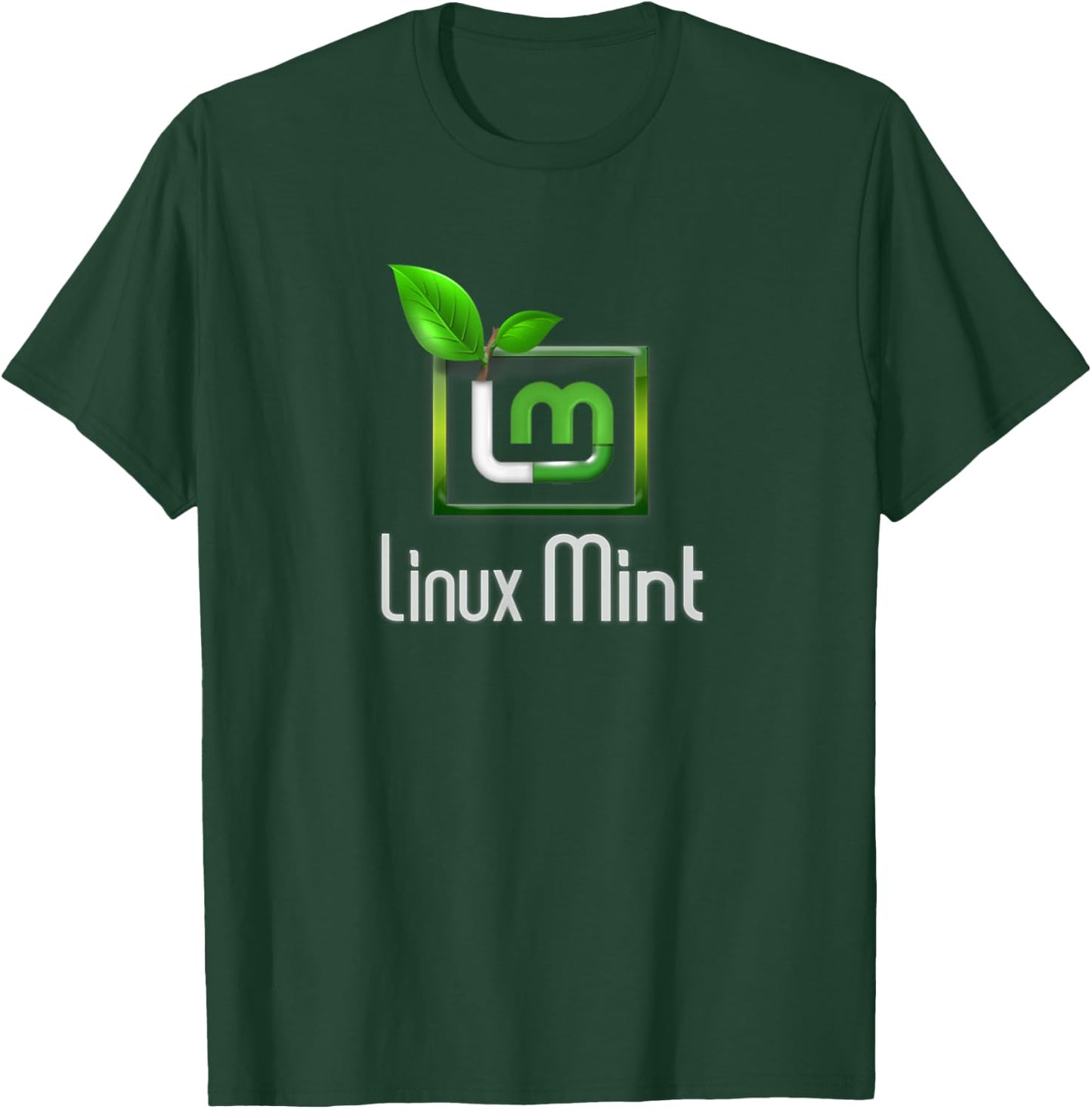 Linux Mint lover tagline with Logo Open Source Os T-Shirt - T-Shirt | Forest