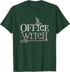 School Secretary OFFICE WITCH Admin Assistant Squad Intern T-Shirt - T-Shirt | Forest