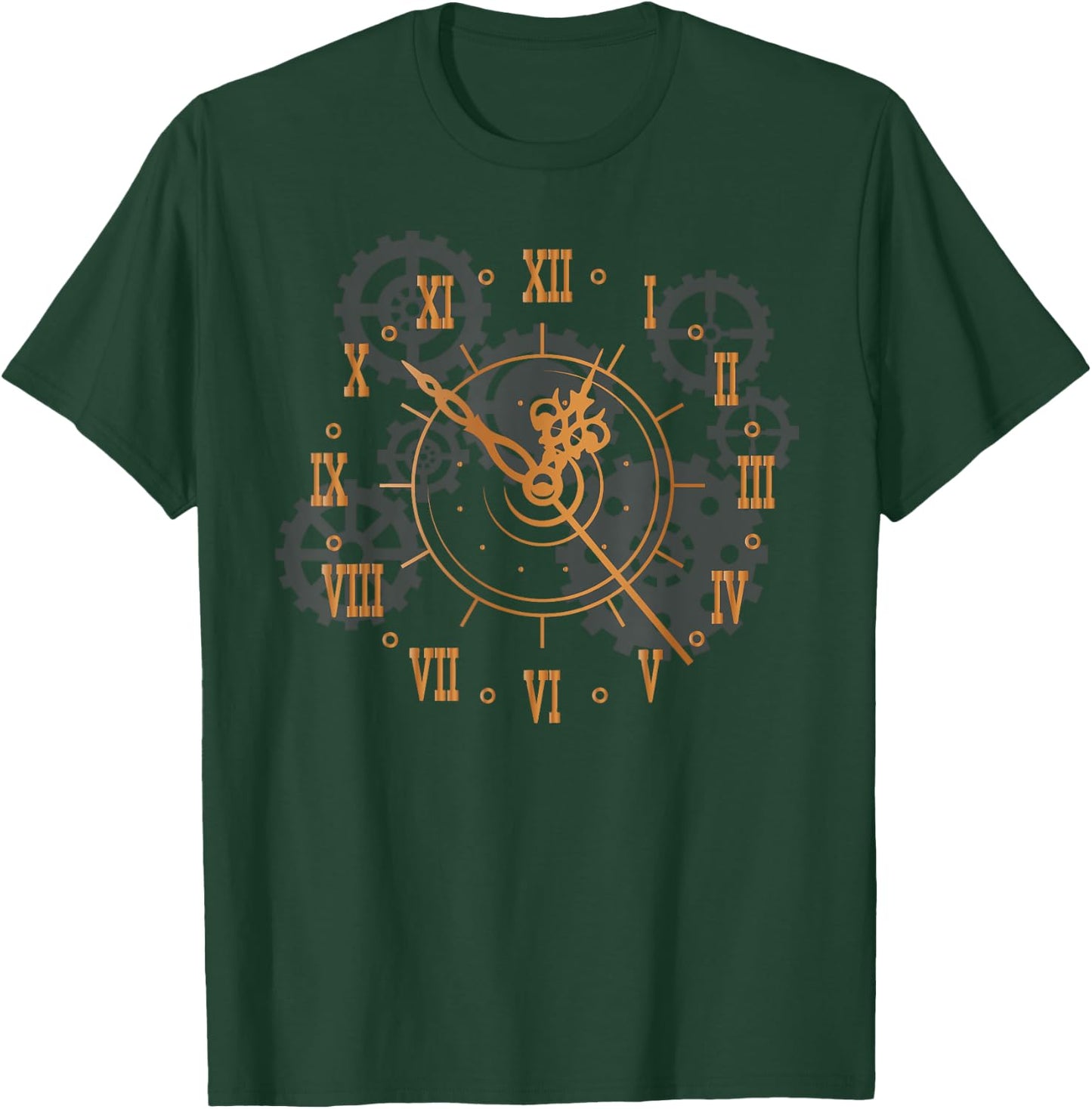 Vintage Steampunk Clock Gears Steampunk T-Shirt - T-Shirt | Forest