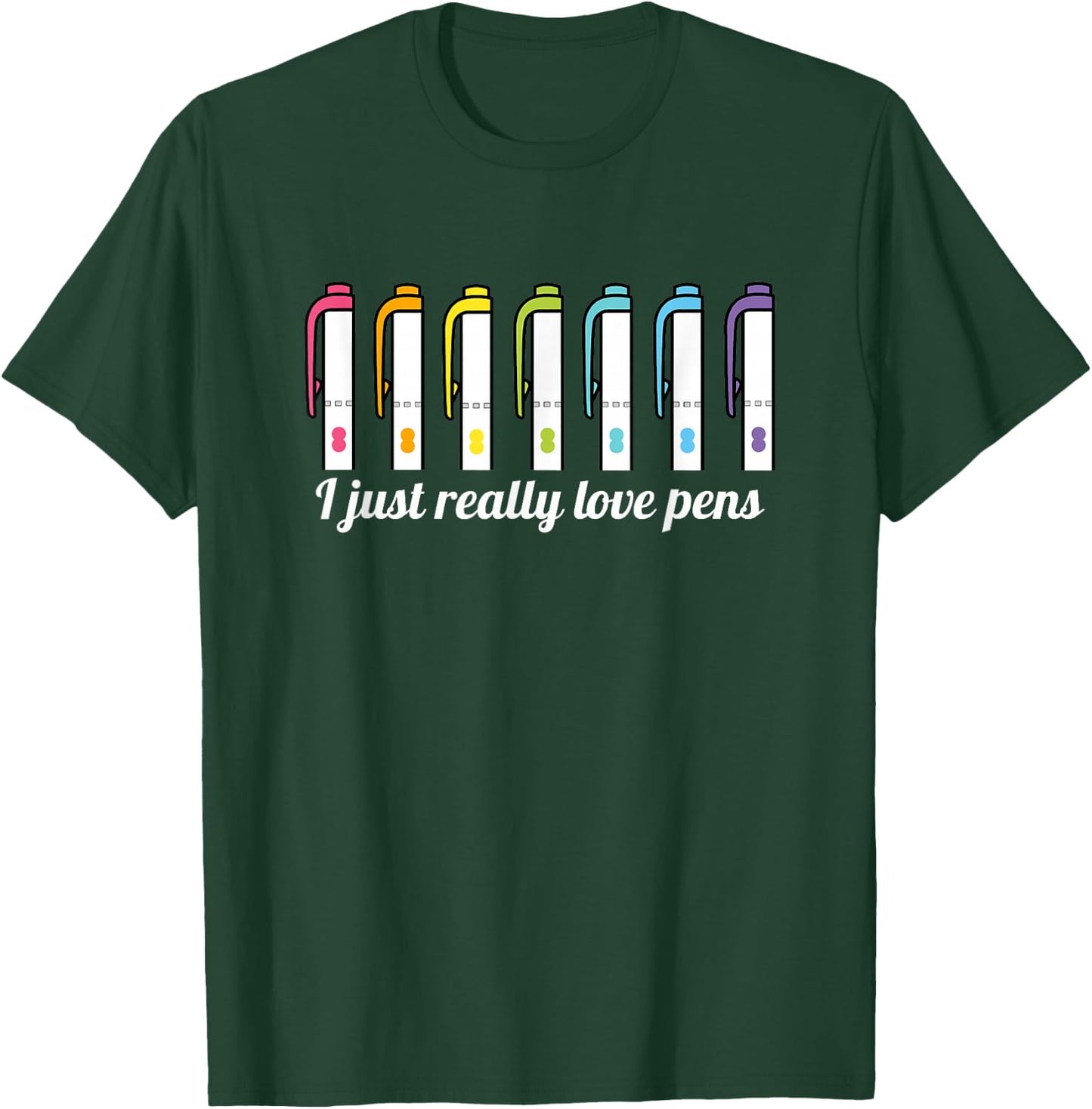Planner Pens and Markers T-Shirt - T-Shirt | Forest