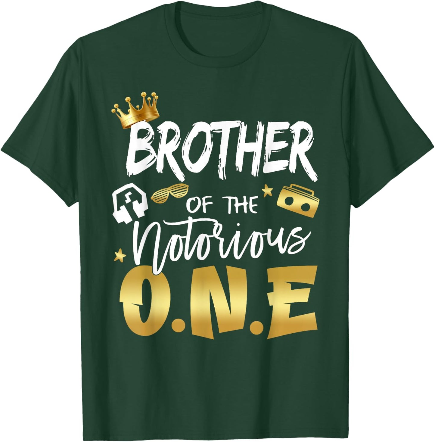 Brother Of The Notorious One Old School 1st Hip Hop Birthday T-Shirt - T-Shirt | Forest