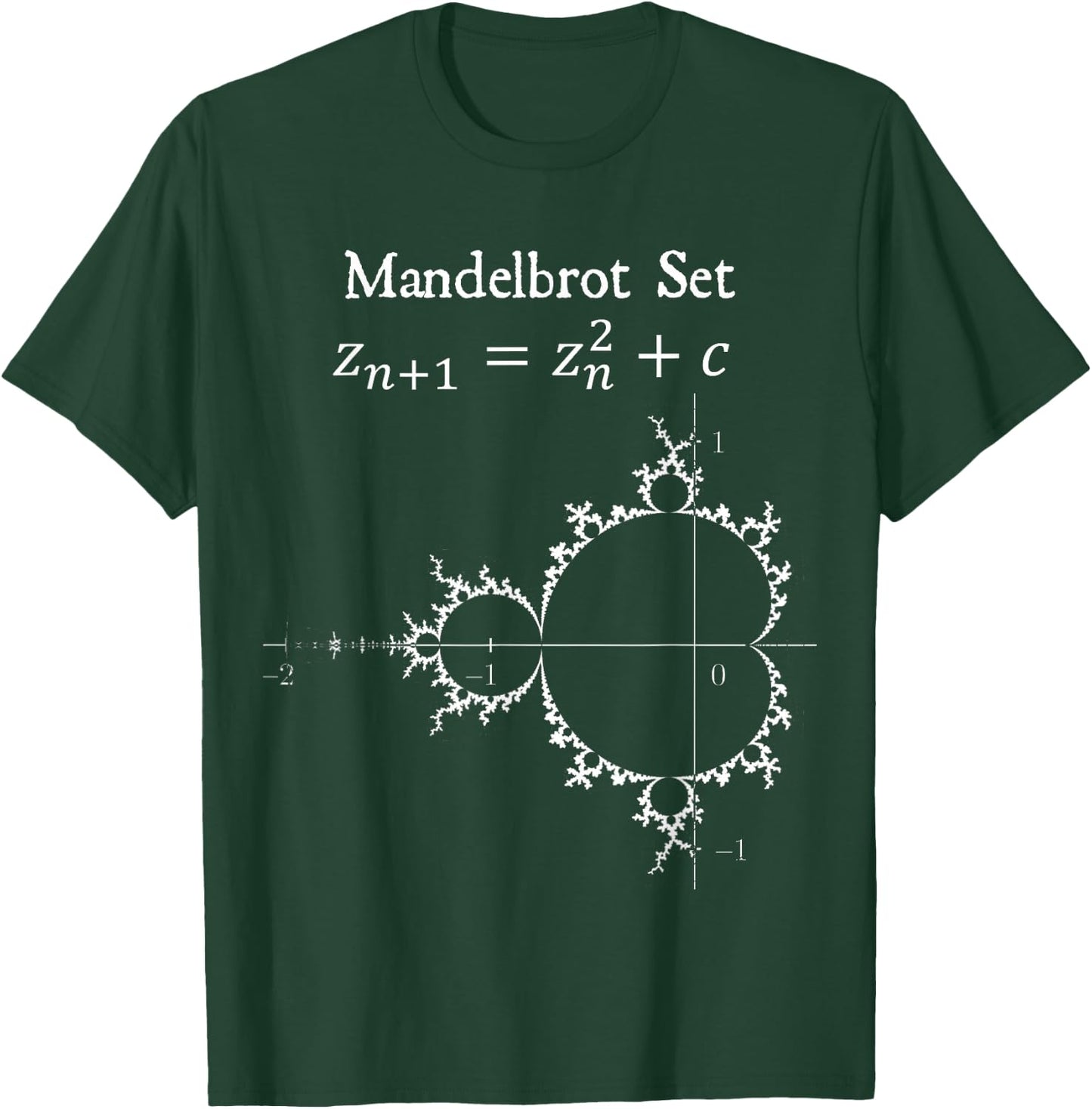 Nerdy Mandelbrot Set Chaos Butterfly Physics Math Teacher T-Shirt - T-Shirt | Forest