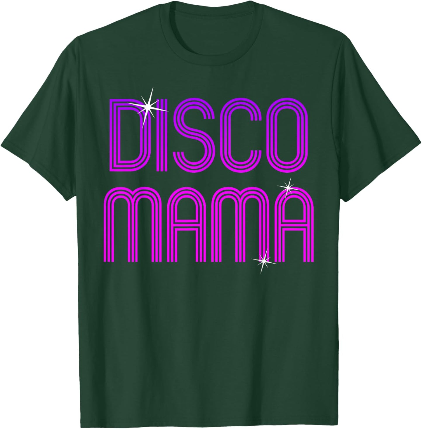 Vintage Retro Disco Mama 70s 80s Family Party Dance Theme T-Shirt - T-Shirt | Forest