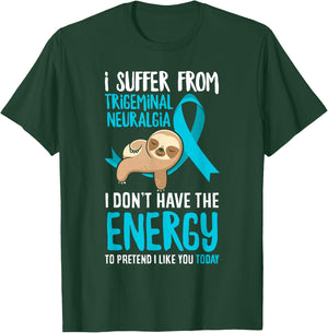 Trigeminal Neuralgia Awareness Apparel & Gifts Trigeminal Neuralgia Warrior - Black, Small T-Shirt - T-Shirt | Forest