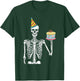 Skeleton Birthday Party Lazy Halloween Costume Funny Skull T-Shirt - T-Shirt | Forest