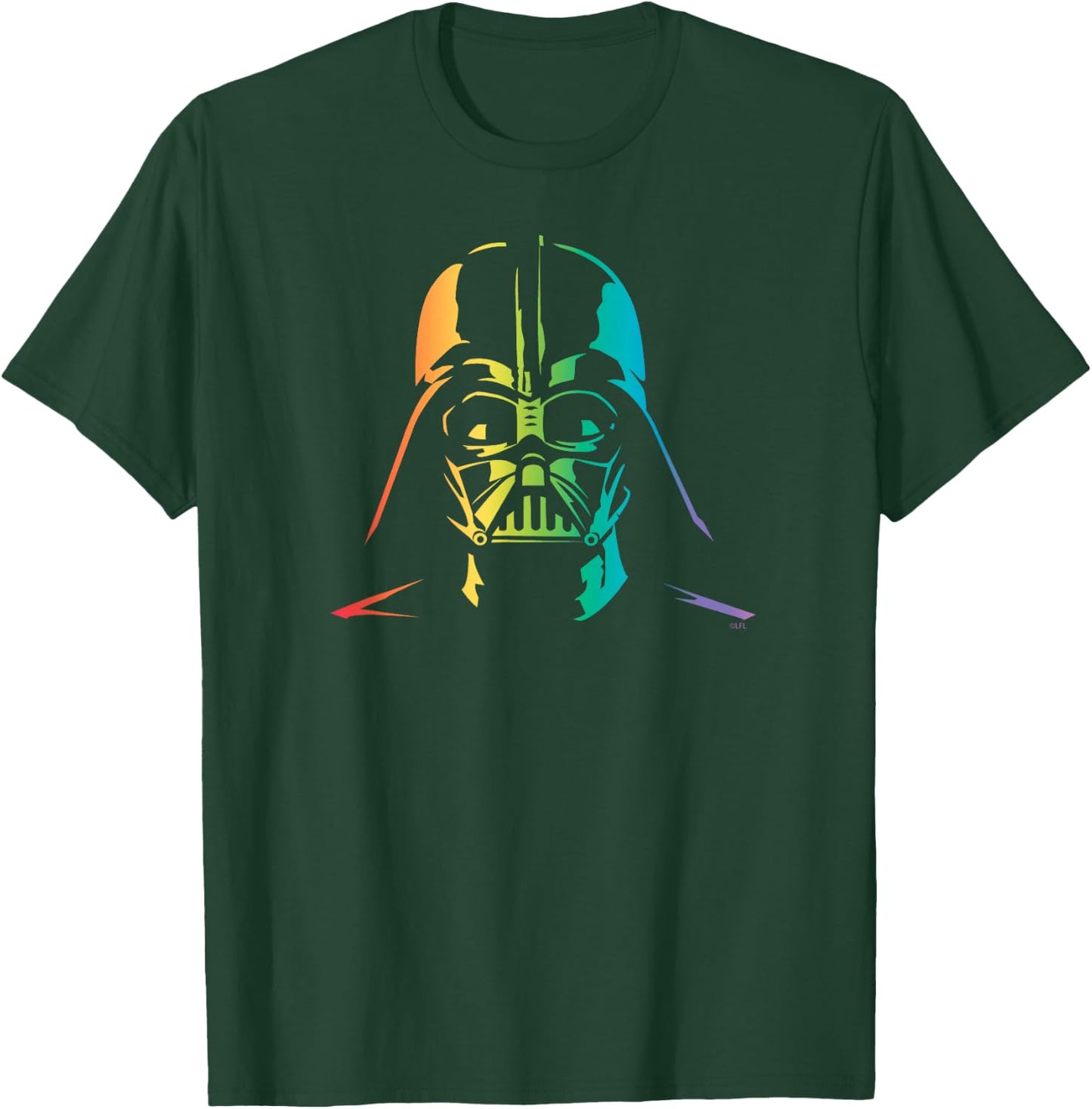Star Wars Darth Vader Gradient Rainbow Pride T-Shirt - T-Shirt | Forest