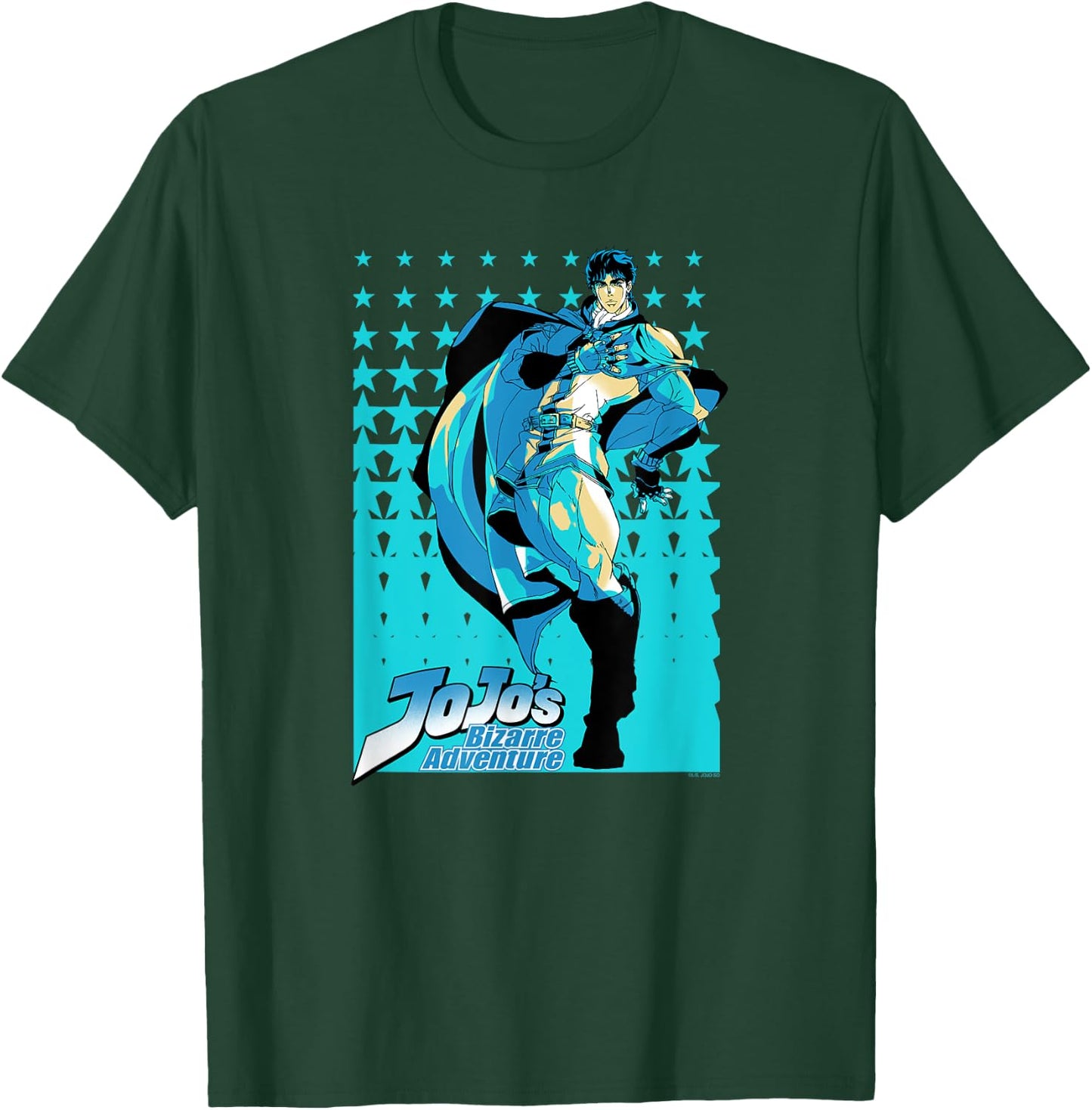 JoJo Part 1 Phantom Blood Jonathan Joestar Star Pattern T-Shirt - T-Shirt | Forest