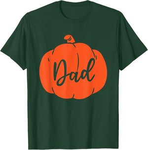 Pumpkin Dad Father Matching Family Halloween T-Shirt - T-Shirt | Forest