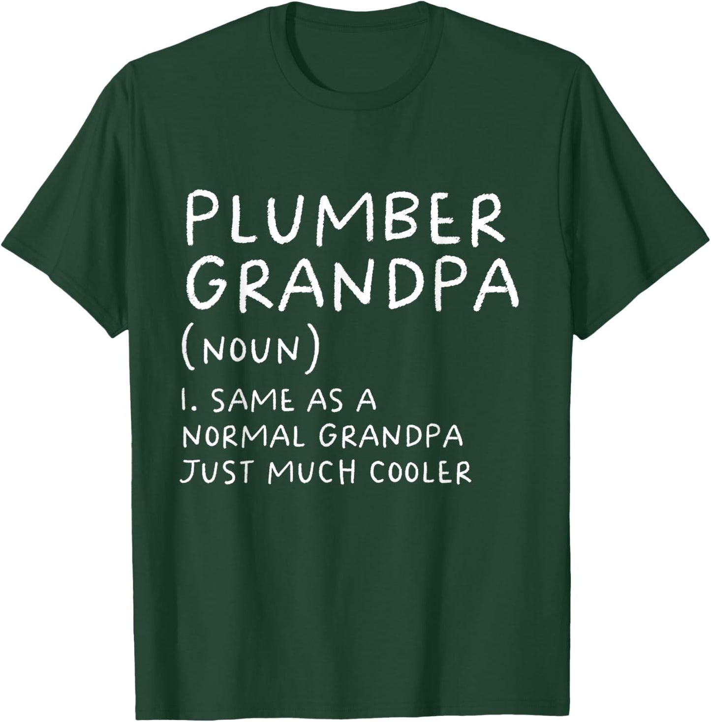 Plumber Grandpa Definition Funny Plumbing T-Shirt - T-Shirt | Forest