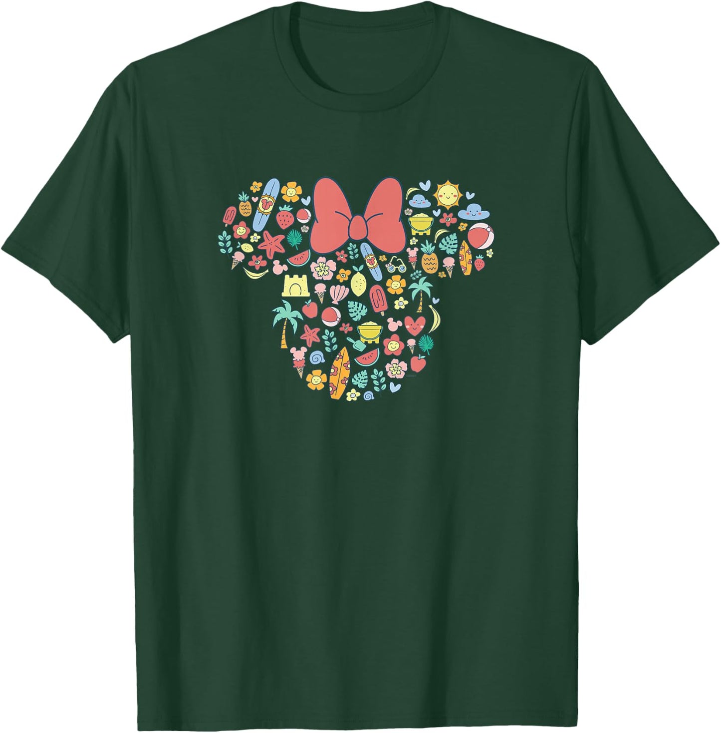 Disney Minnie Mouse Icon Summer Fun T-Shirt - T-Shirt | Forest