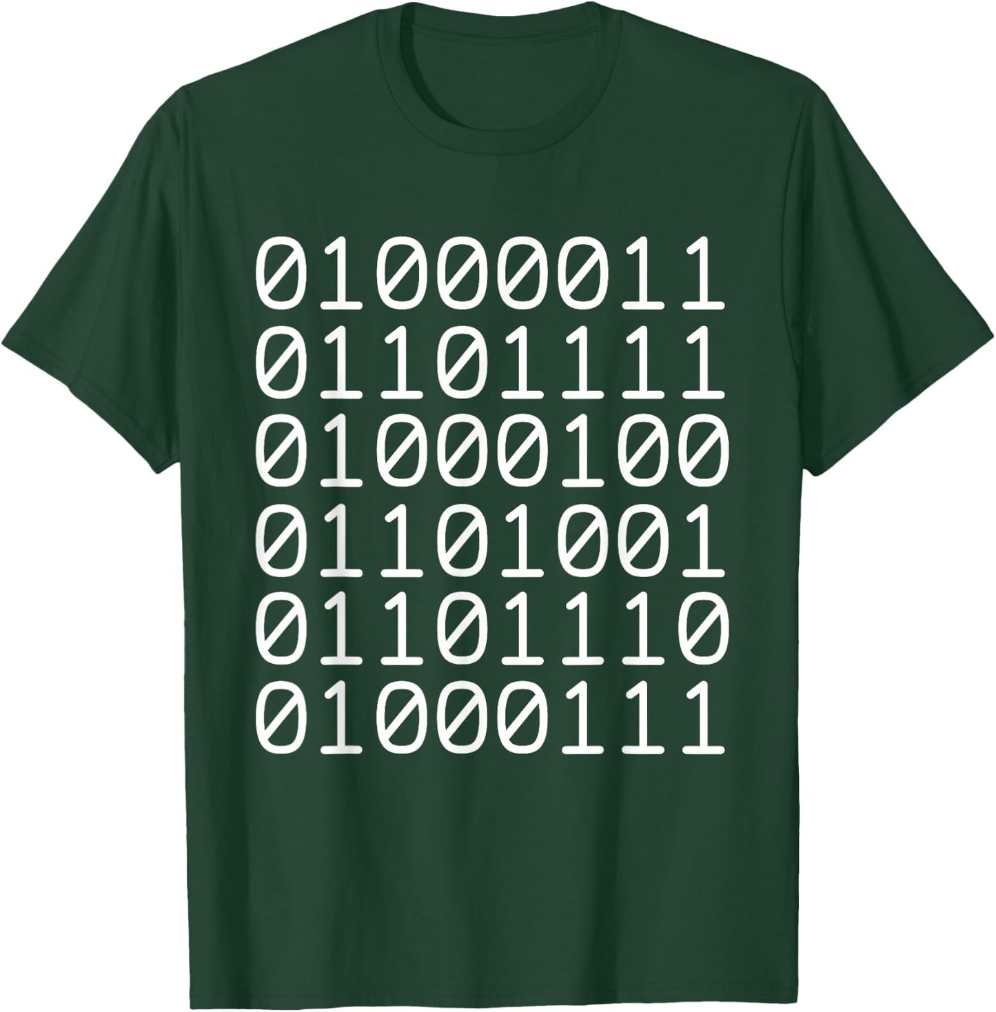 Binary Code Coding T-Shirt - T-Shirt | Forest