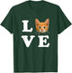 LOVE Orange Kitty Kitten I Heart Love Cats Women Girls Kids T-Shirt - T-Shirt | Forest