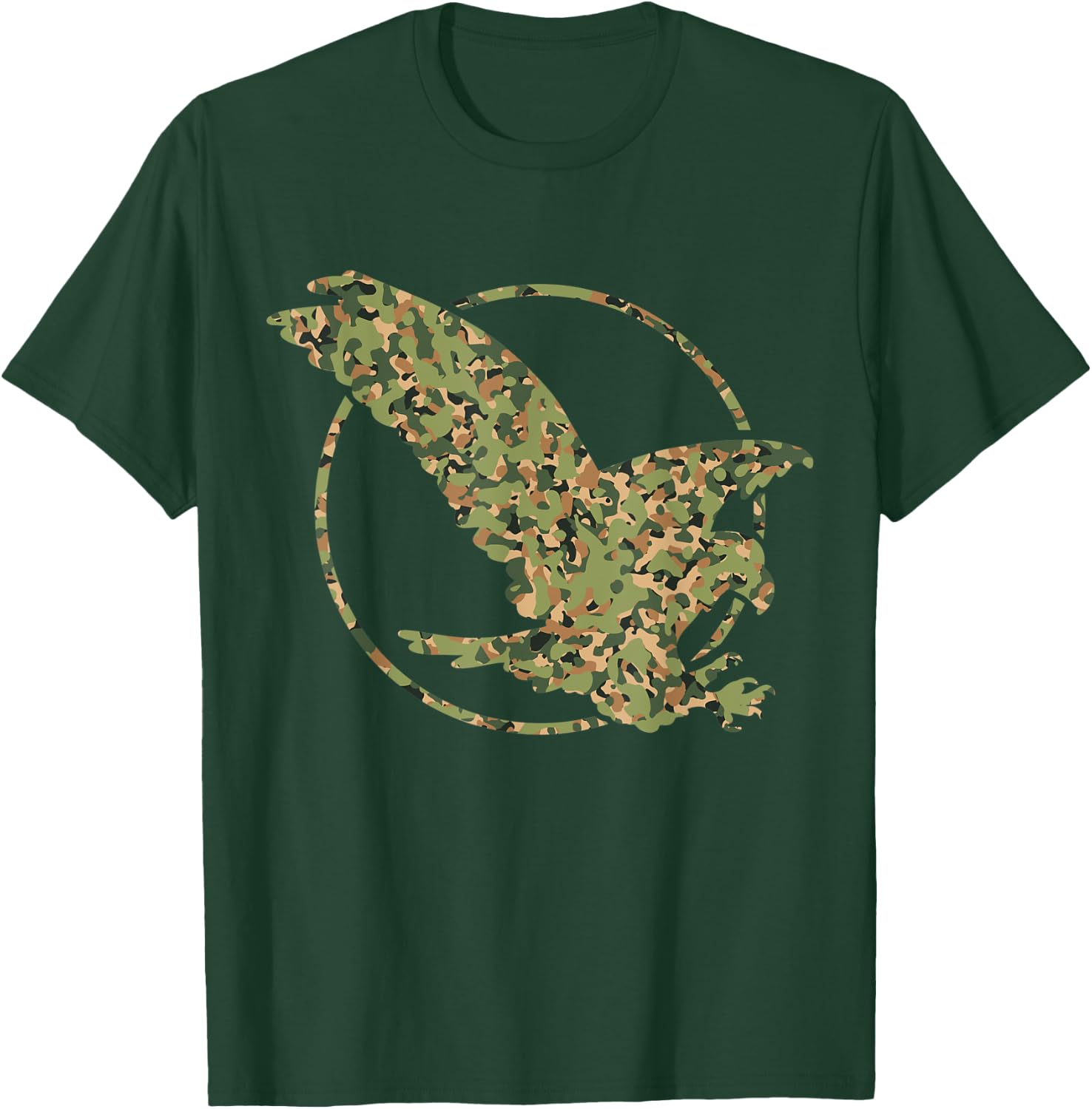 Eagle Camo Camouflage Gifts T-Shirt - T-Shirt | Forest