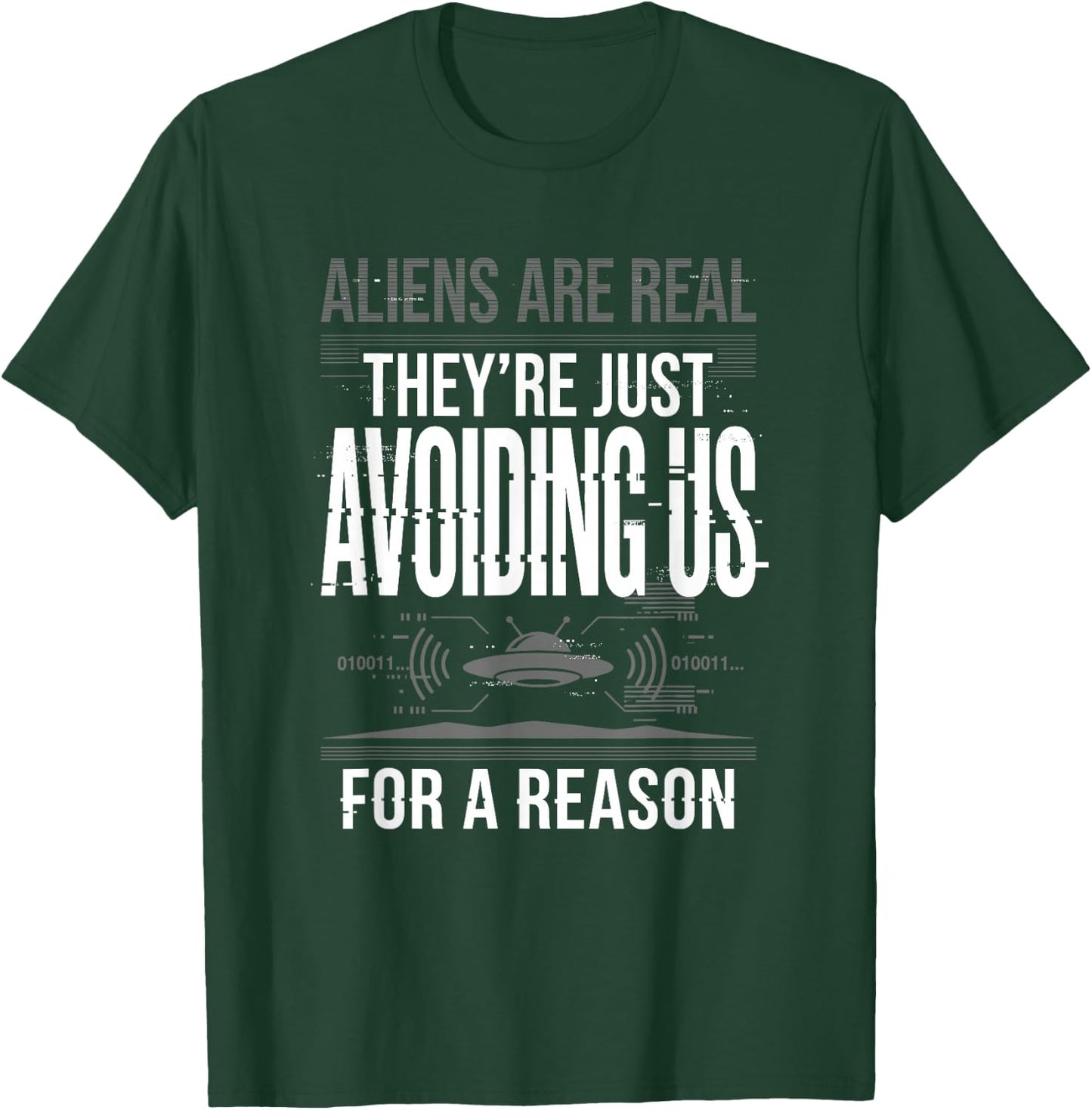 Aliens UFO Space Sci Fi Believer Extraterrestrial T-Shirt - T-Shirt | Forest