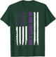 Cystic Fibrosis Awareness Purple Ribbon T-Shirt - T-Shirt | Forest