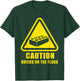 Caution Bricks On Floor Building Blocks Master Builder T-Shirt - T-Shirt | Forest
