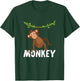 Kids Cute Monkey Shirt for Boys Or Girls T-Shirt - T-Shirt | Forest
