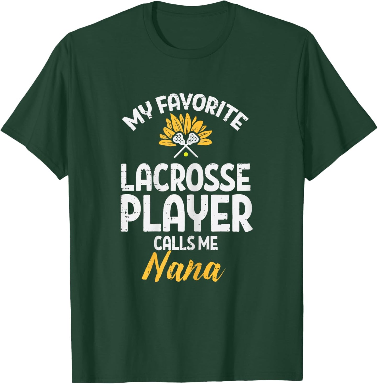 Favorite Lacrosse Player Nana Lax Family Grandma Mimi Women T-Shirt - T-Shirt | Forest