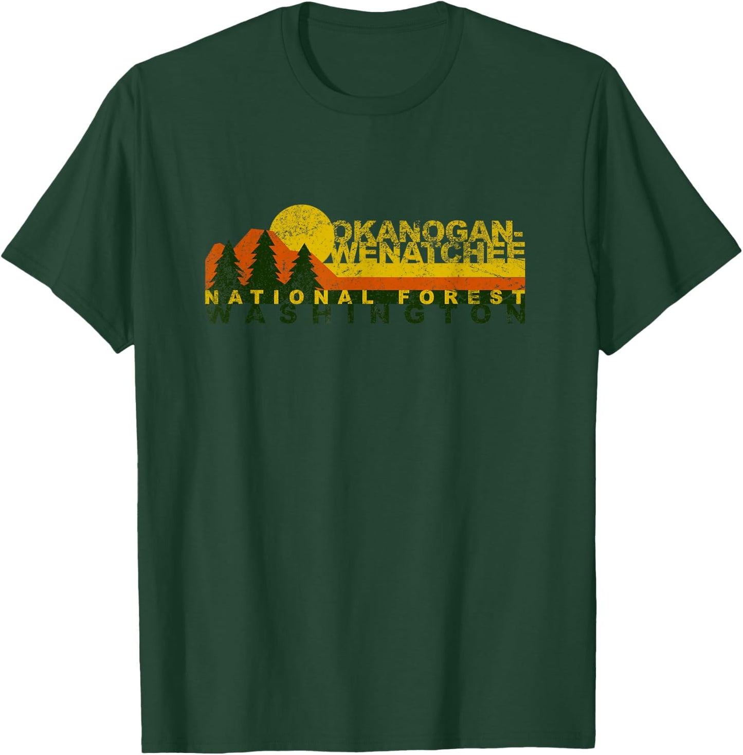 Okanogan-Wenatchee National Forest Vintage Retro T-Shirt - T-Shirt | Forest