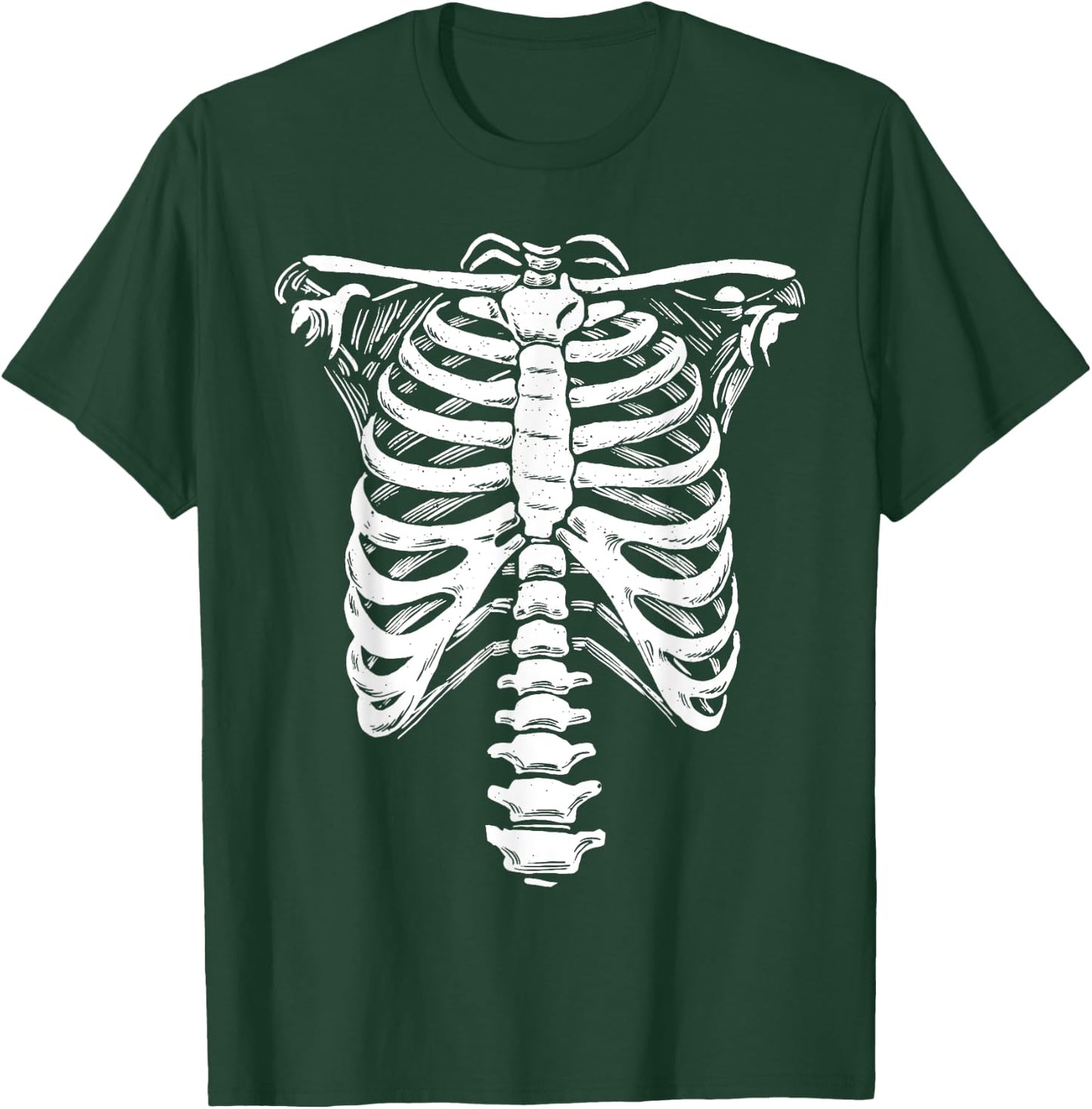 Skeleton Ribcage Costume Halloween T-Shirt - T-Shirt | Forest