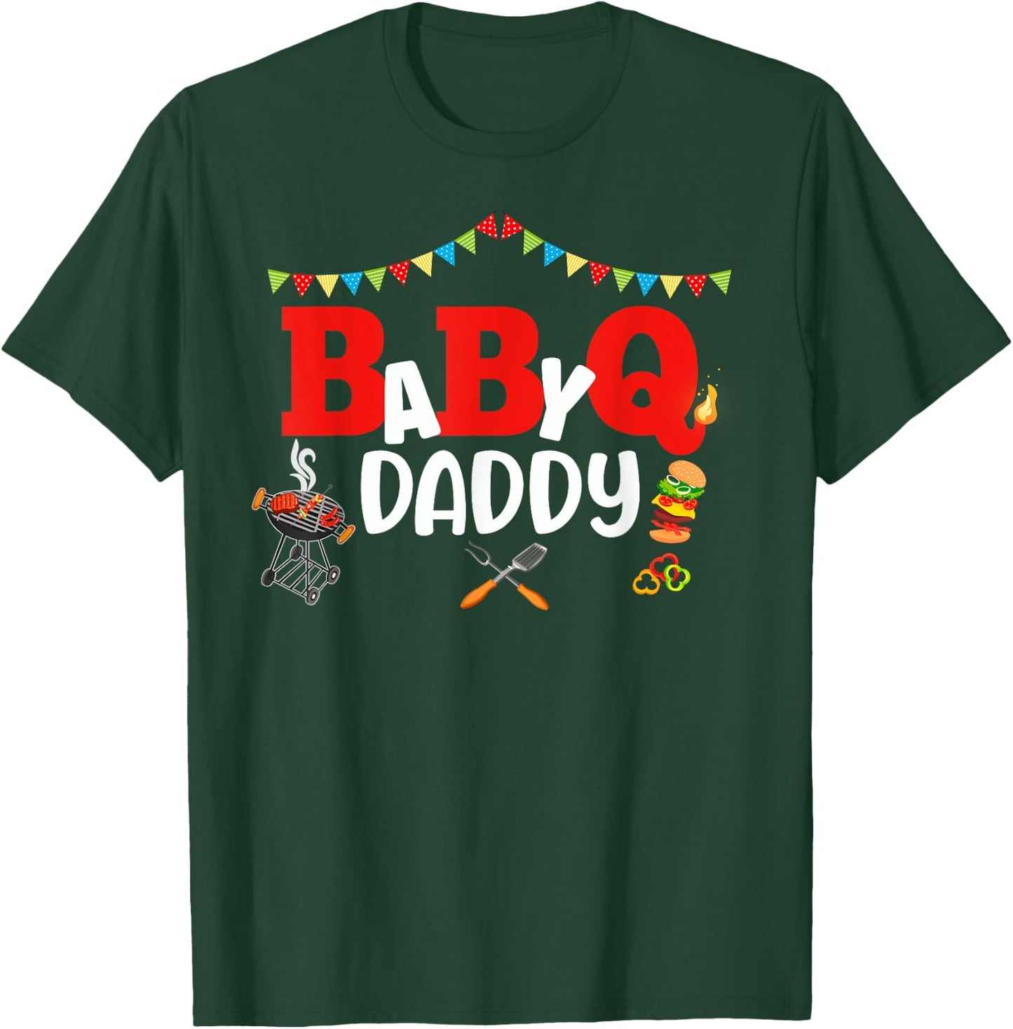 BBQ Baby Shower Gender Reveal Matching Group Outfit T-Shirt - T-Shirt | Forest