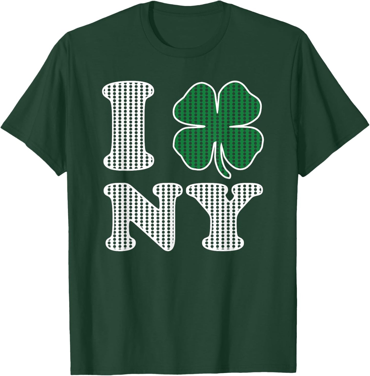 I Shamrock NY Love New York St Patricks Day Clover T-Shirt - T-Shirt | Forest
