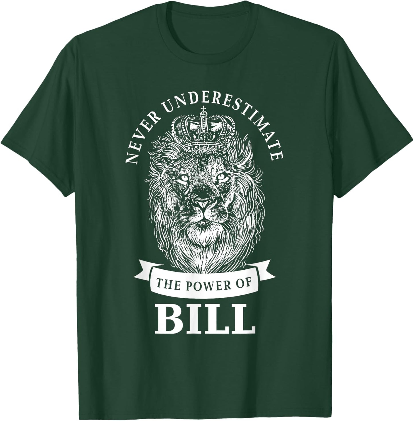 Bill Name Lion T-Shirt - T-Shirt | Forest