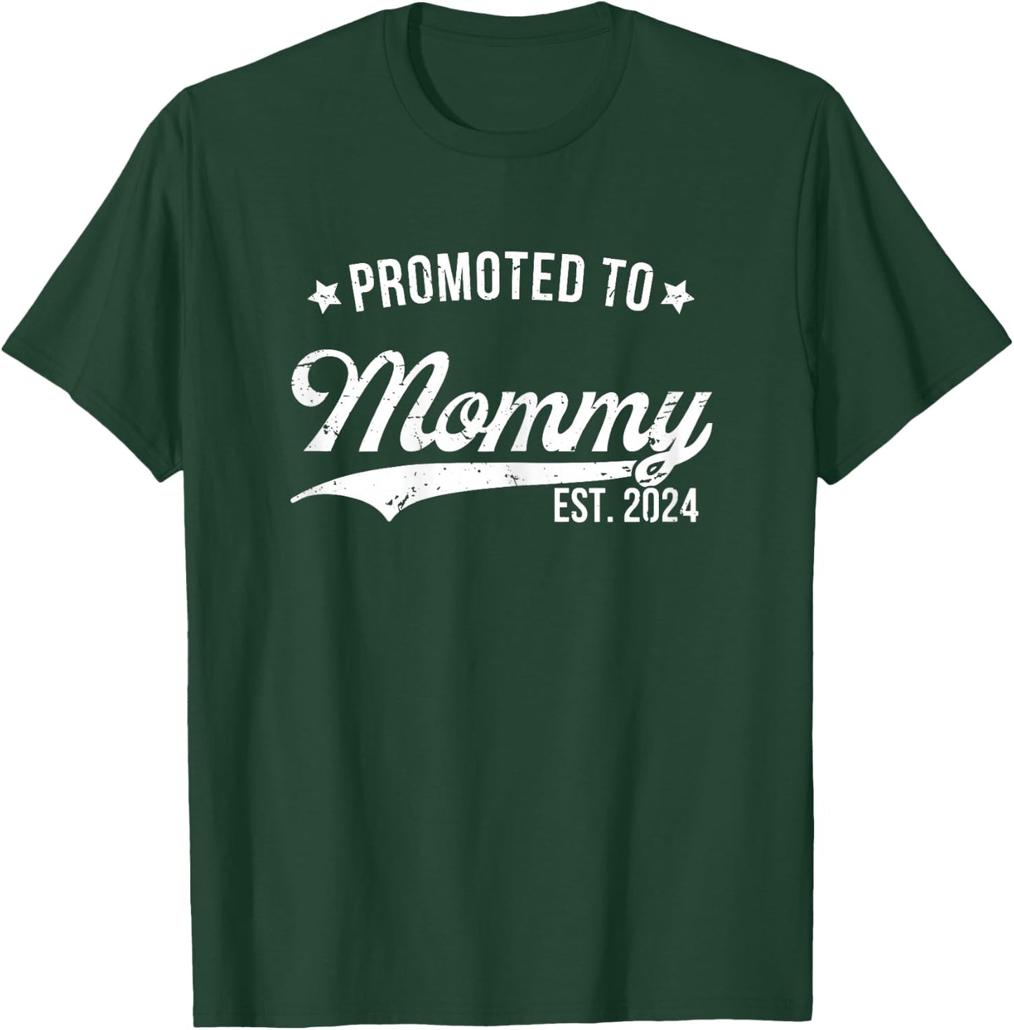 Promoted To Mommy 2024 Soon To Be Mom Pregnancy Matching T-Shirt - T-Shirt | Forest