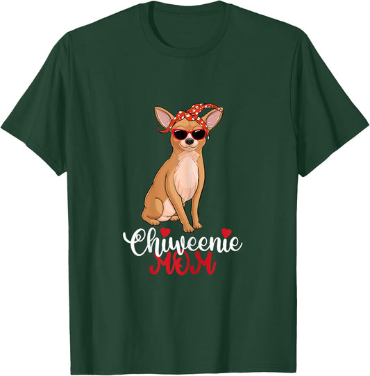 Chiweenie Dog Chiweenie Mom T-Shirt - T-Shirt | Forest