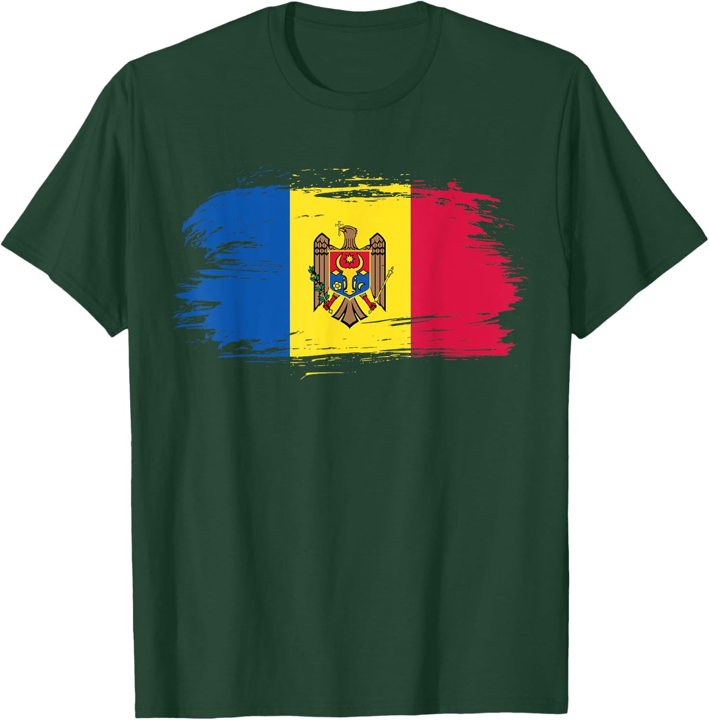 Moldova Outfit - Moldova Flag Symbol - I love Moldova T-Shirt - T-Shirt | Forest
