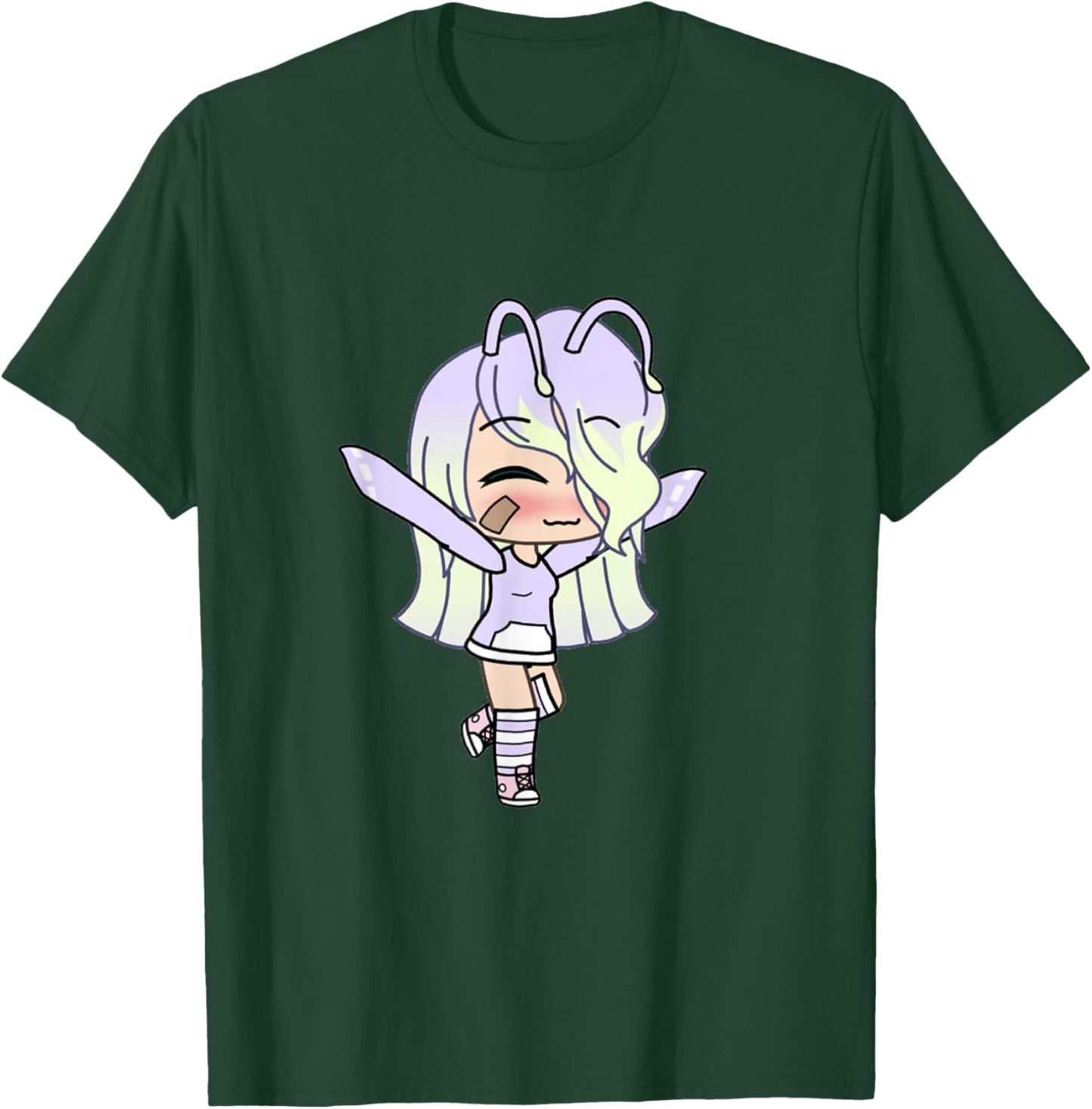 Love Gacha Figure Cute Girl in Purple T-Shirt - T-Shirt | Forest