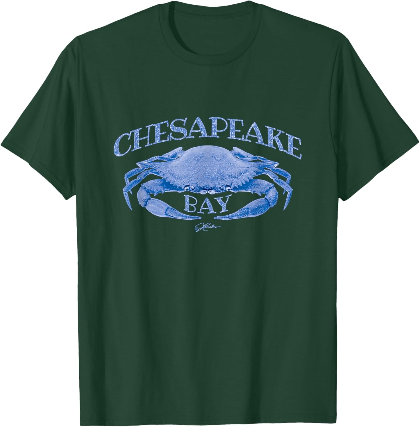 JCombs: Chesapeake Bay, Blue Crab T-Shirt - T-Shirt | Forest